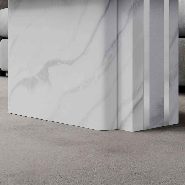 Valente White Marble Coffee Table