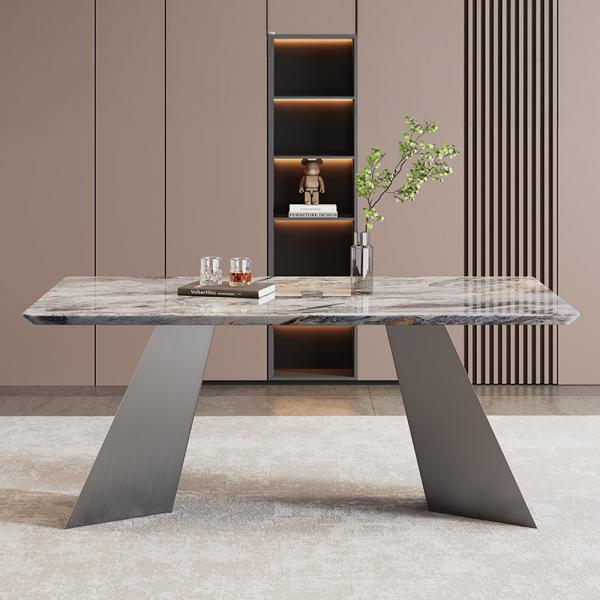 Daytona White Marble Dining Table - 180cm
