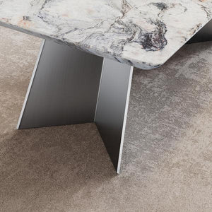 Daytona White Marble Dining Table - 180cm