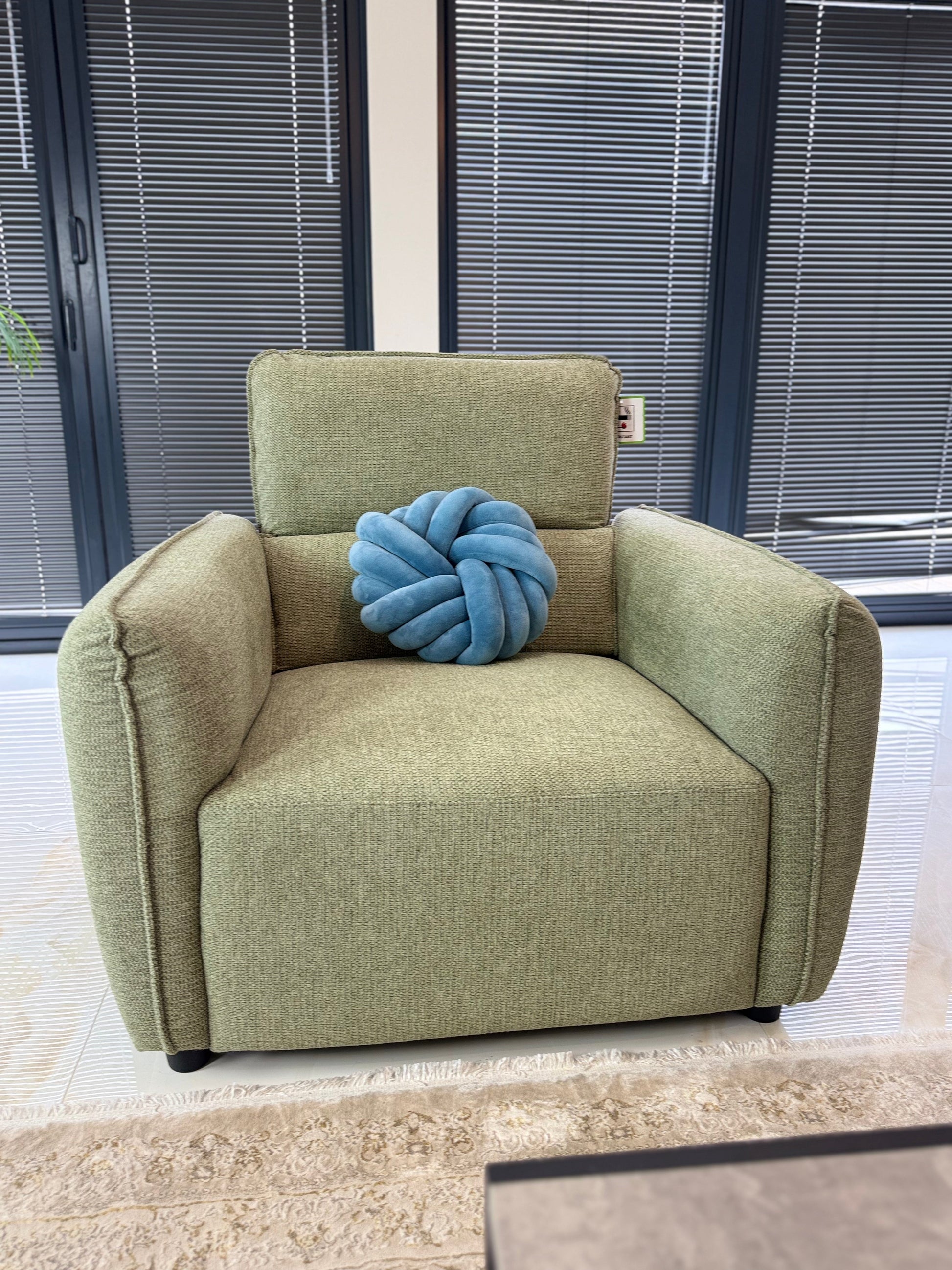 Ascot Sofa Green Armchair