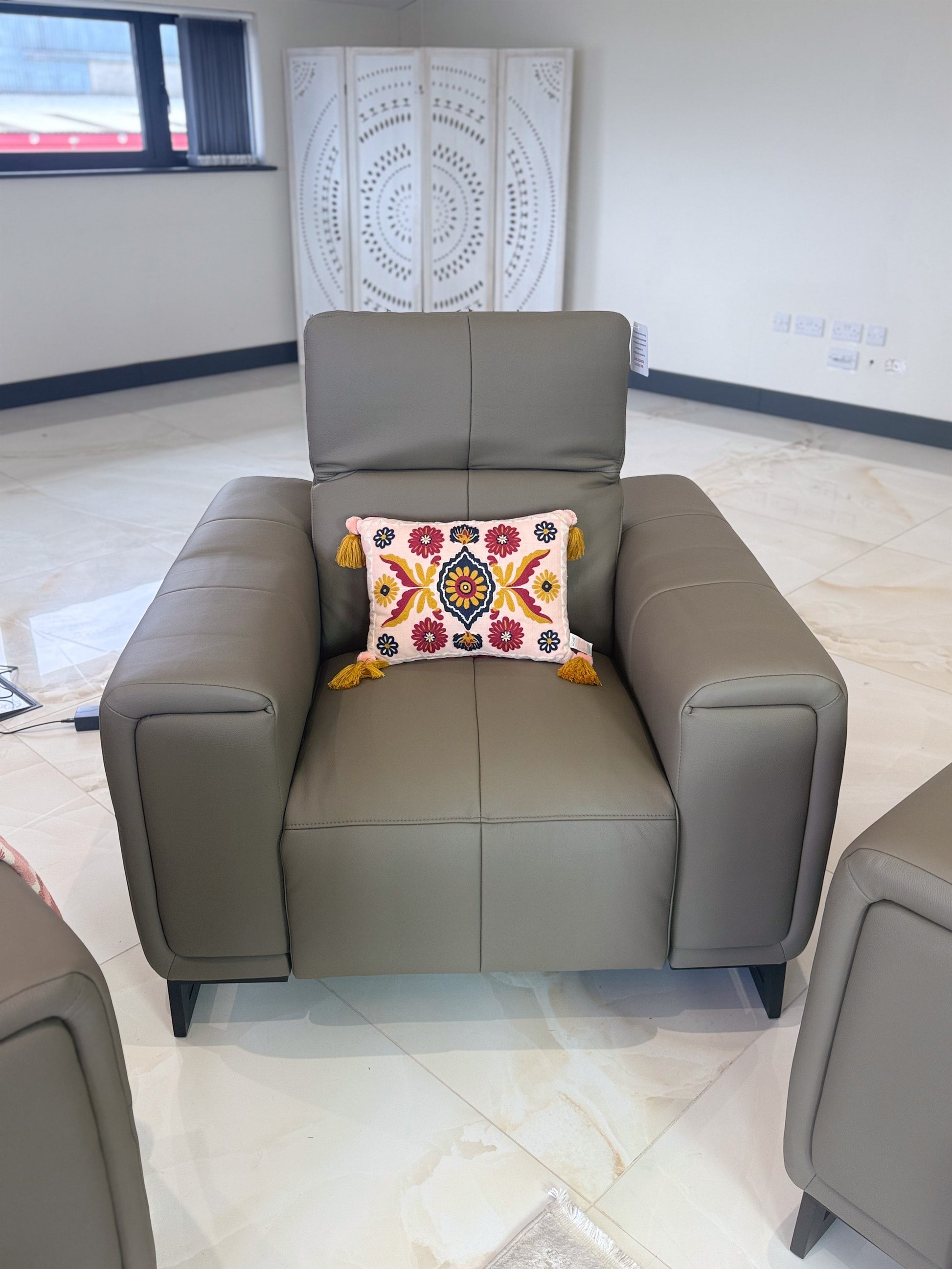 Richmond Electric Recliner Sofa Grey Armchair