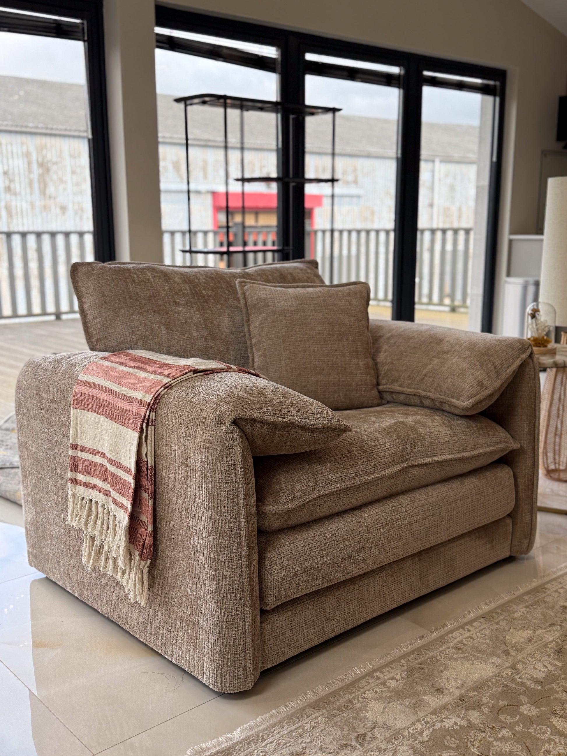 Solaya Sofa Beige Armchair