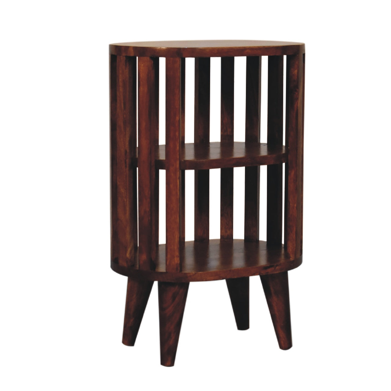 Ariella Double Shelf Chestnut Bedside