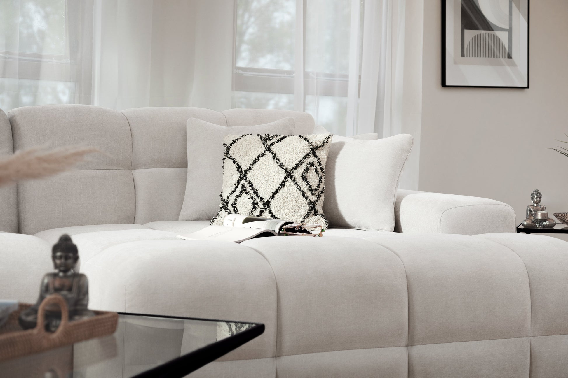 Jacob Sofa Beige Right Hand Facing Corner