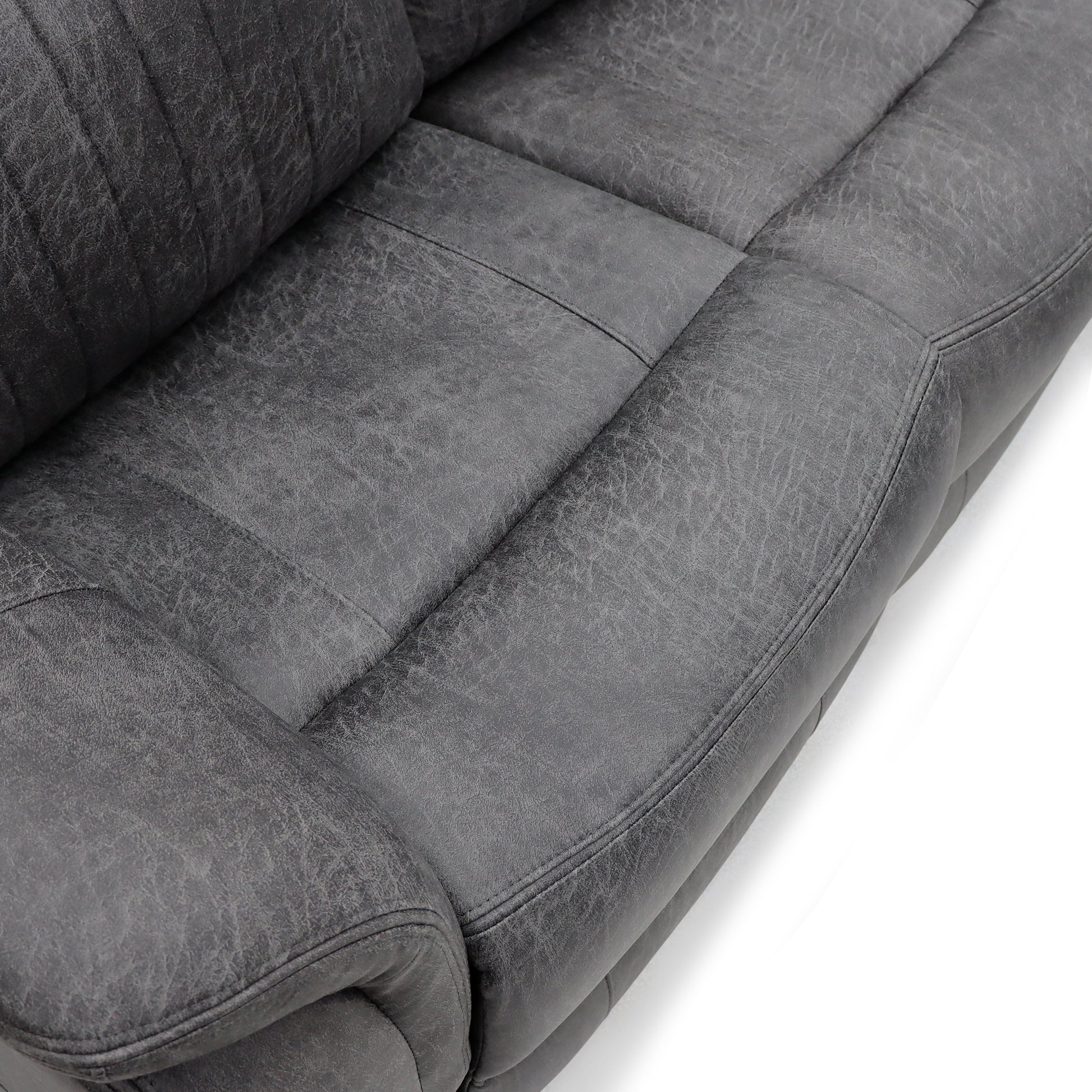 Leon Electric Recliner Sofa Grey 2 Seater