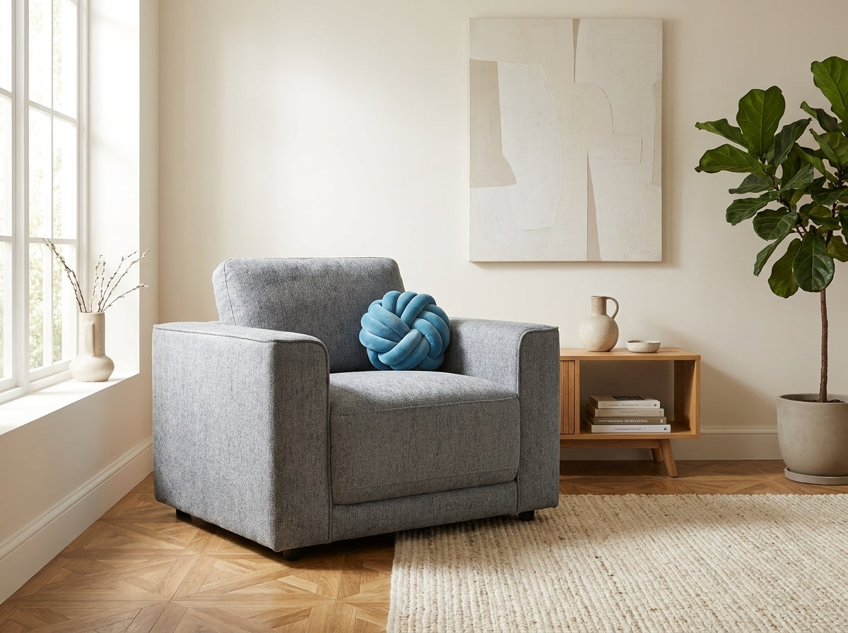 Marlow Sofa Grey Armchair